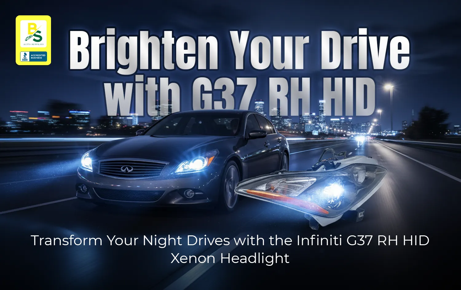 Transform Your Night Drives with the Infiniti G37 RH HID Xenon Headlight