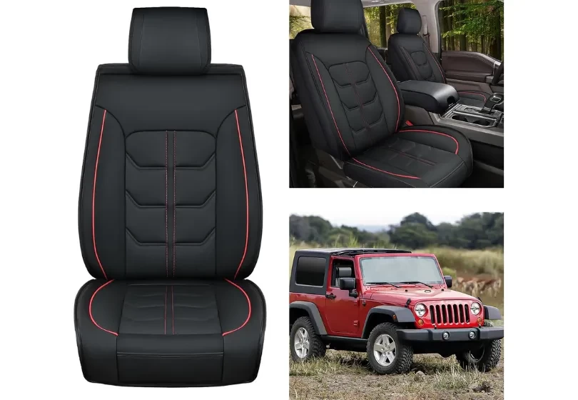 Nilight Custom Fit Seat Covers for Jeep Wrangler JK/JL 4-Door (2007-2024)