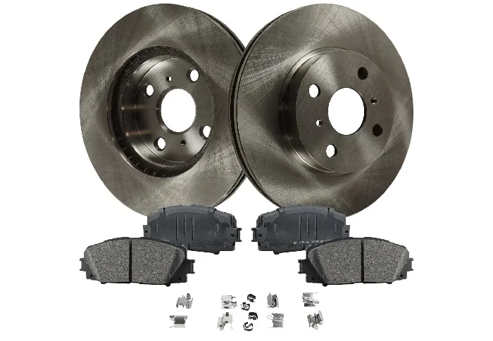 Toyota Prius C Front Disc Brake Rotors with Pads Kit